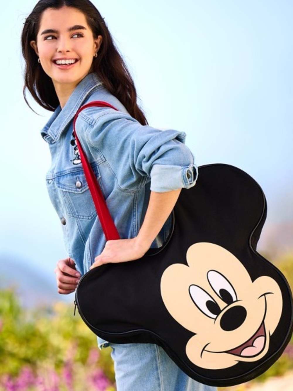 Disneyland Parks Mickey Mouse Face Tote Bag